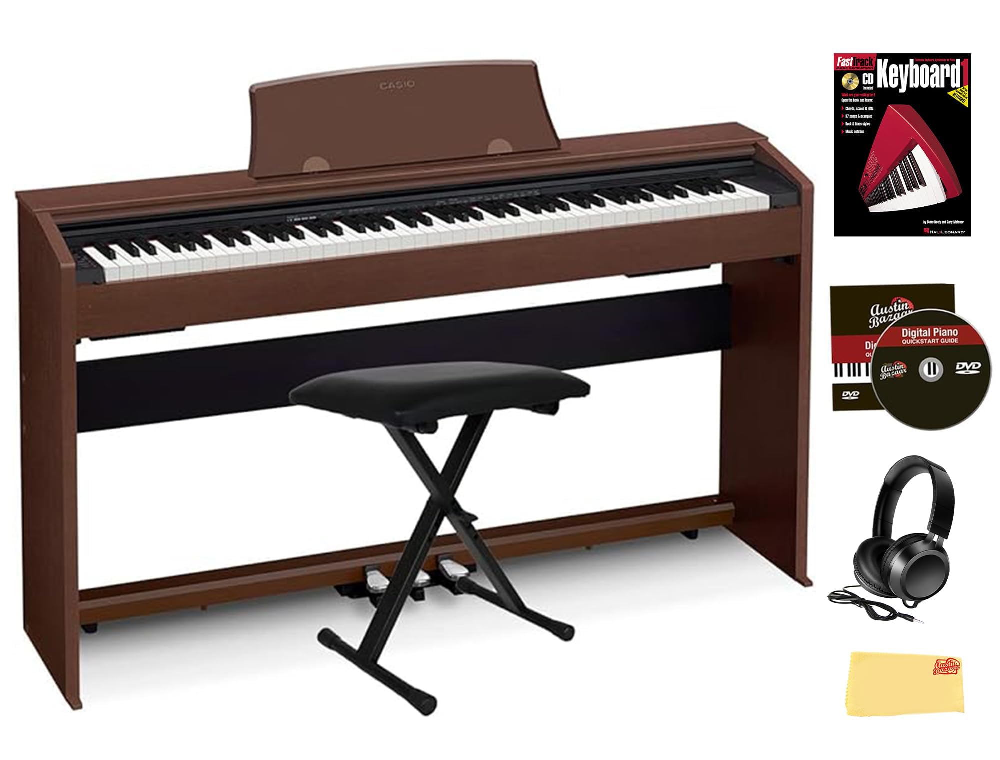 Amazon.com: Casio Privia PX-770 Digital Piano - Brown Bundle with